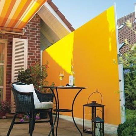 Seitenmarkise ausgezogen